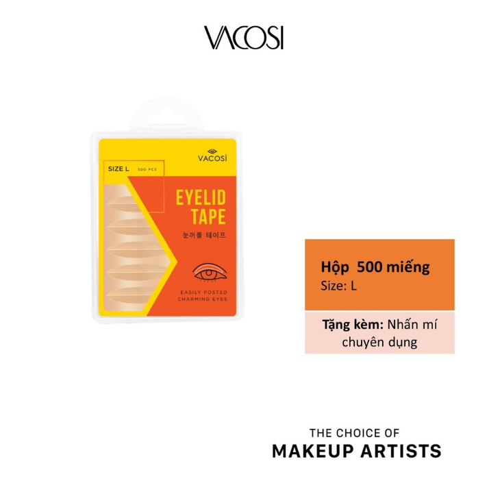 VM11 - [500 Miếng] Miếng Dán Mí VACOSI Eyelid Tape