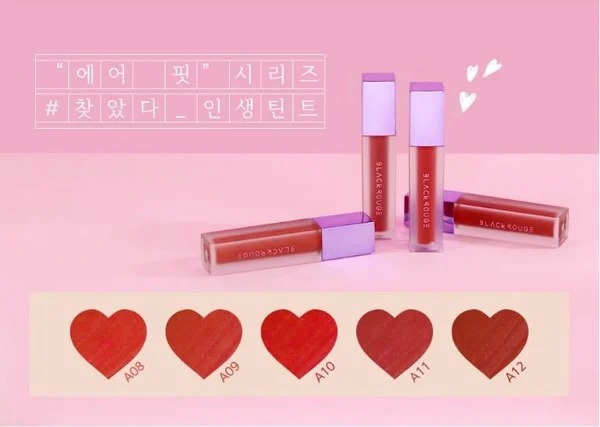 [MÀU A08 - MÀU A12] Son Kem Lì BLACK ROUGE Air Fit Velvet Tint (Version 2) 4.5g