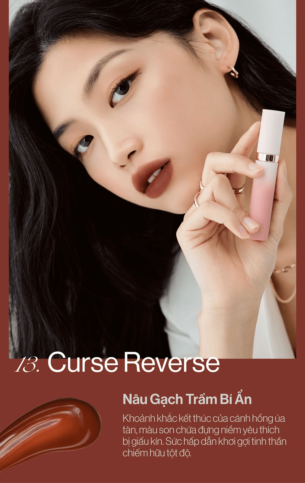 [CLESAL2401 - DATE 03 - 12/2024] Son Kem Lì Gilaa Long Wear Lip Cream Rich Rosie Collection 5g
