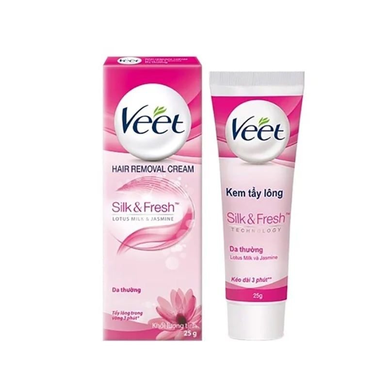 Kem Tẩy Lông VEET Silk & Fresh Hair Removal Cream