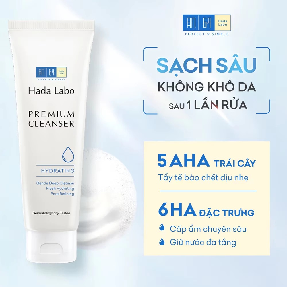 Sữa Rửa Mặt Hada Labo Dòng Cao Cấp 100g