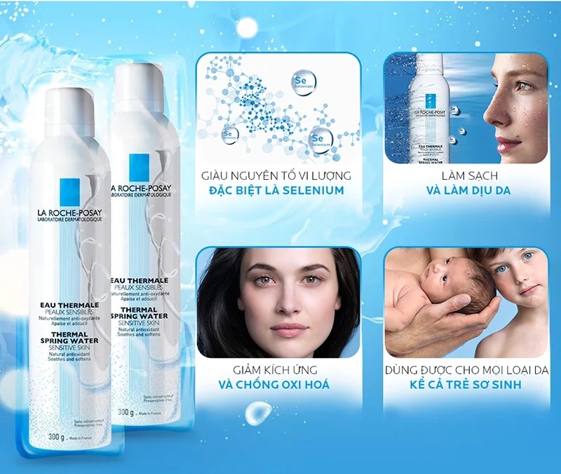 Xịt Khoáng La Roche-Posay Làm Dịu Và Bảo Vệ Da Thermal Spring Water Sensitive Skin