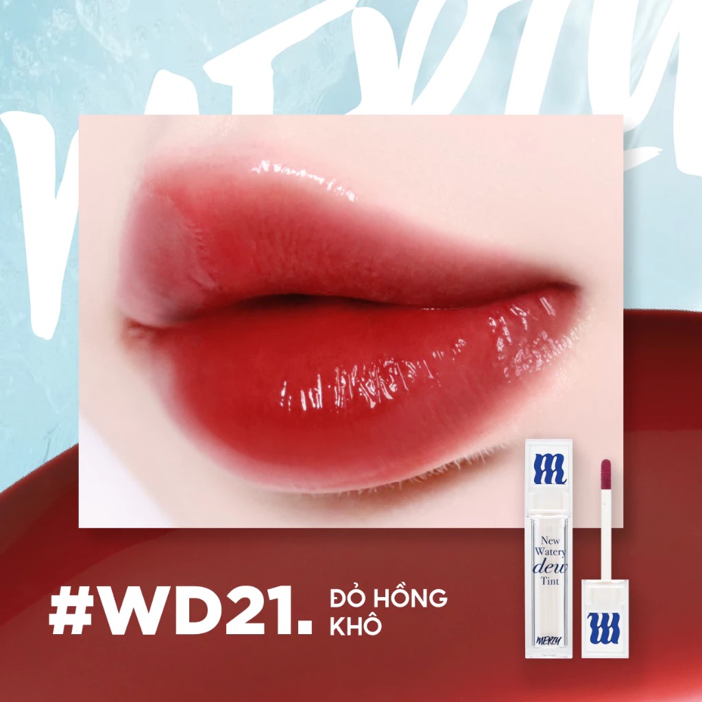 [New Dew] Son Tint Bóng Merzy Dạng Thạch, Bền Màu, Lâu Trôi Merzy New Watery Dew Tint 4g