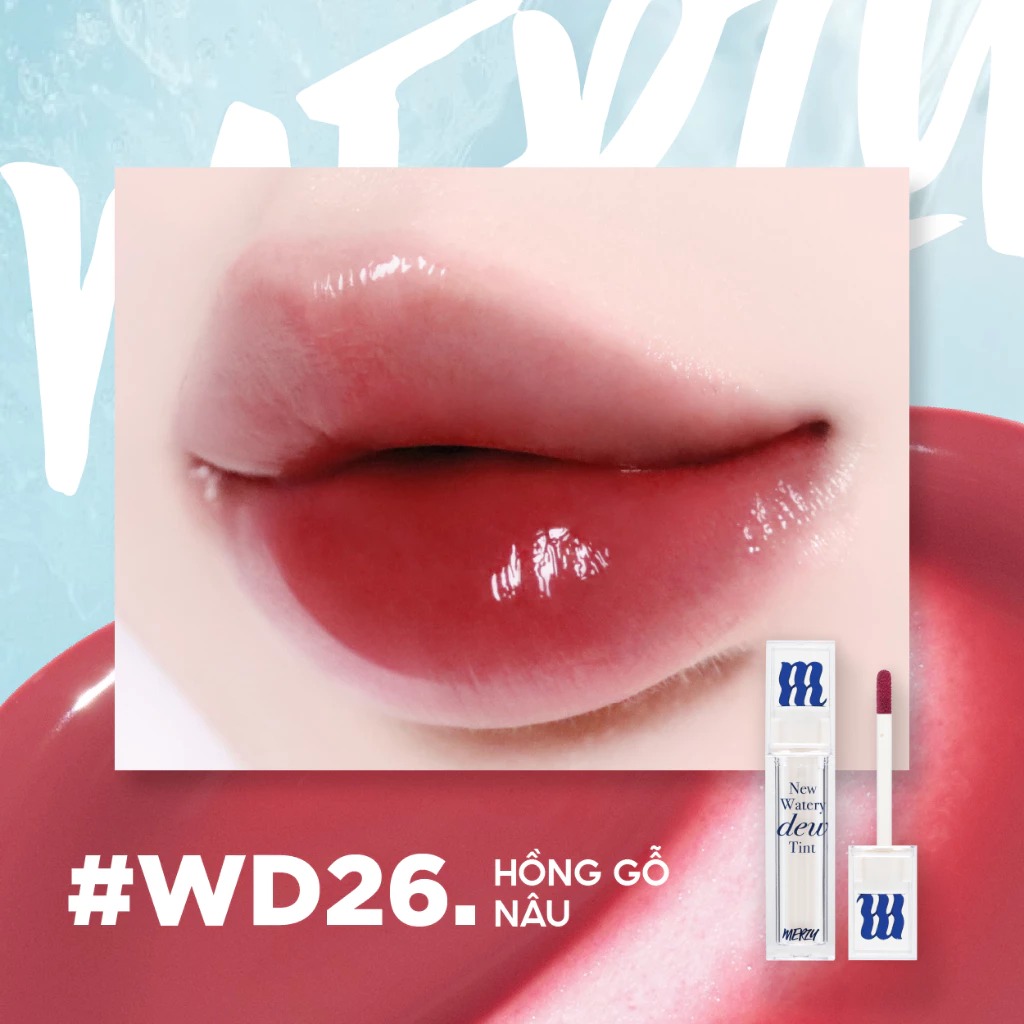 [New Dew] Son Tint Bóng Merzy Dạng Thạch, Bền Màu, Lâu Trôi Merzy New Watery Dew Tint 4g