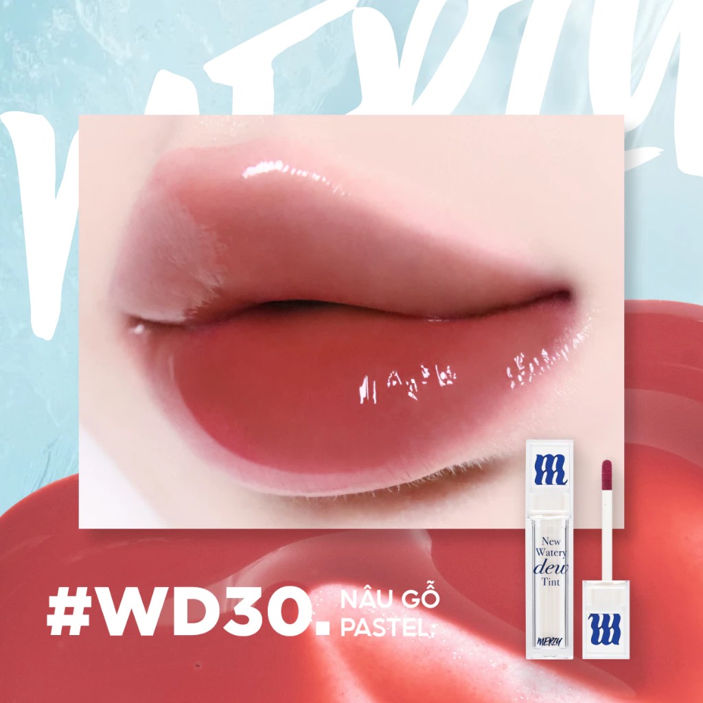 [New Dew] Son Tint Bóng Merzy Dạng Thạch, Bền Màu, Lâu Trôi Merzy New Watery Dew Tint 4g