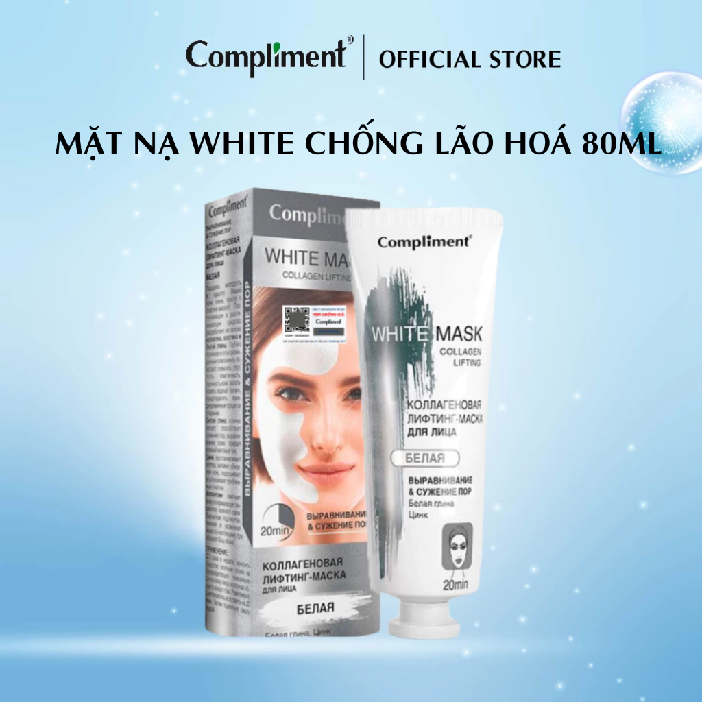 Mặt Nạ Đất Sét Compliment No Problem Mask Giúp Làm Sạch Sâu Kiểm Soát Dầu Giảm Bã Nhờn 80ml