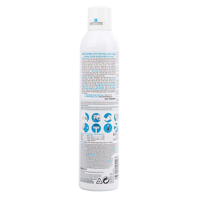 Xịt Khoáng La Roche-Posay Làm Dịu Và Bảo Vệ Da Thermal Spring Water Sensitive Skin