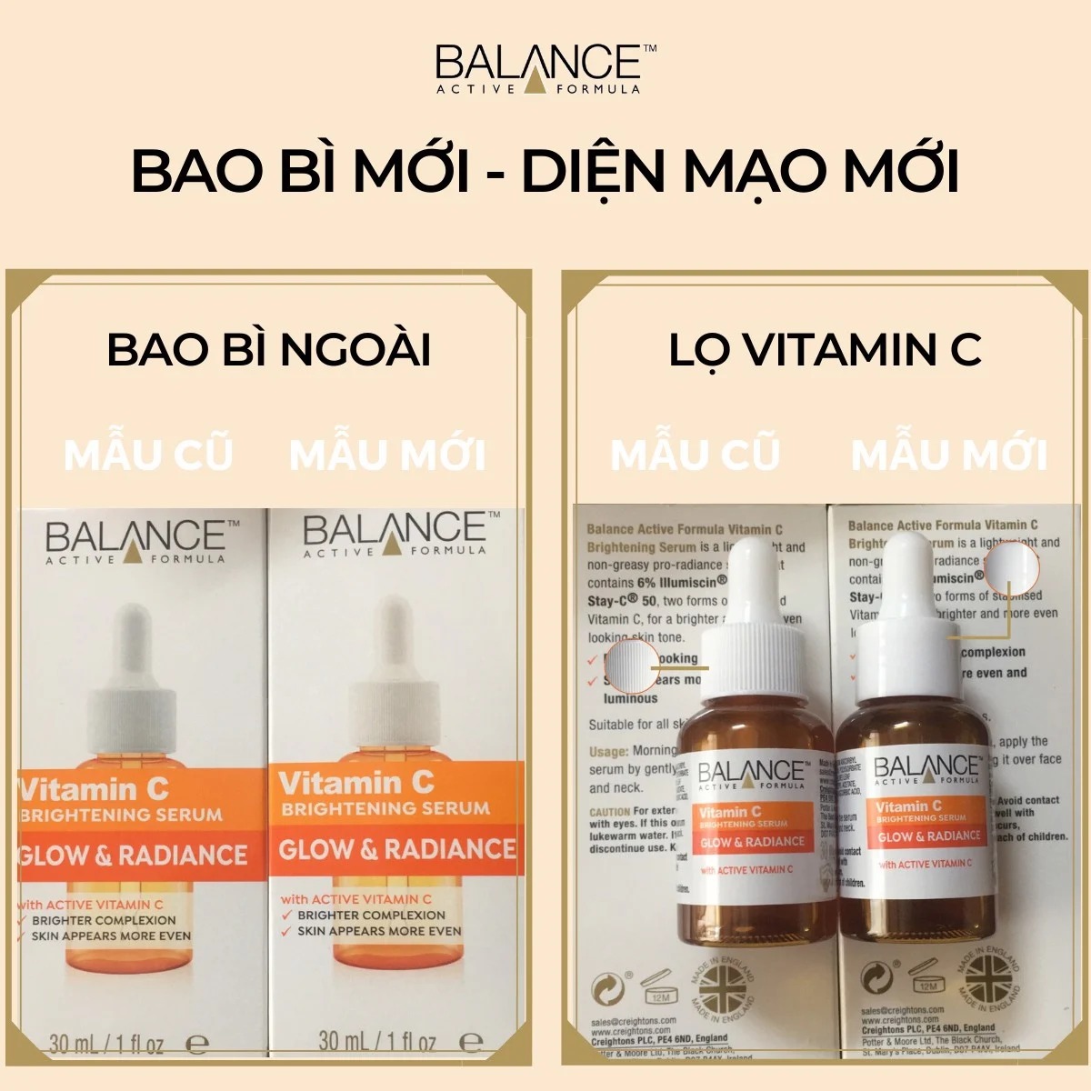 Tinh Chất  Balance Dưỡng Trắng Da Trị Thâm Active Formula Vitamin C Brightening Serum