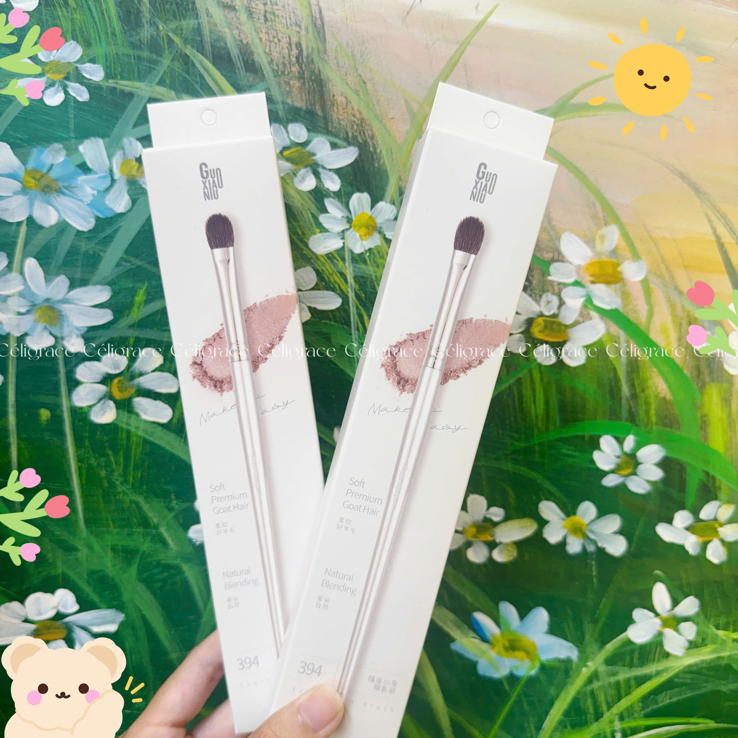 Cọ Phấn Mắt Nhỏ GUOXIAONIU Rose Gold Small Eyeshadow Brush #394