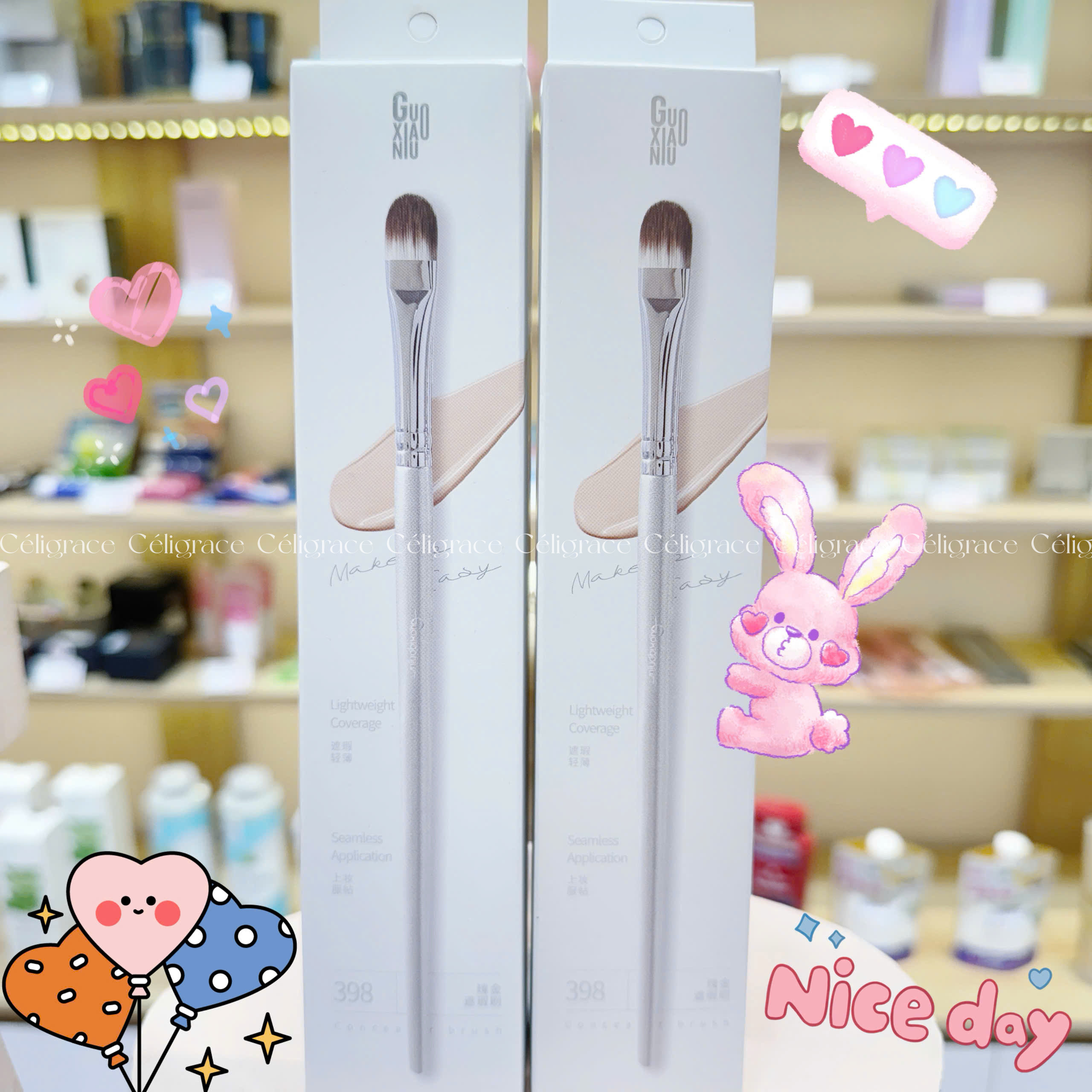 Cọ Che Khuyết Điểm GUOXIAONIU Rose Gold Concealer Brush #398