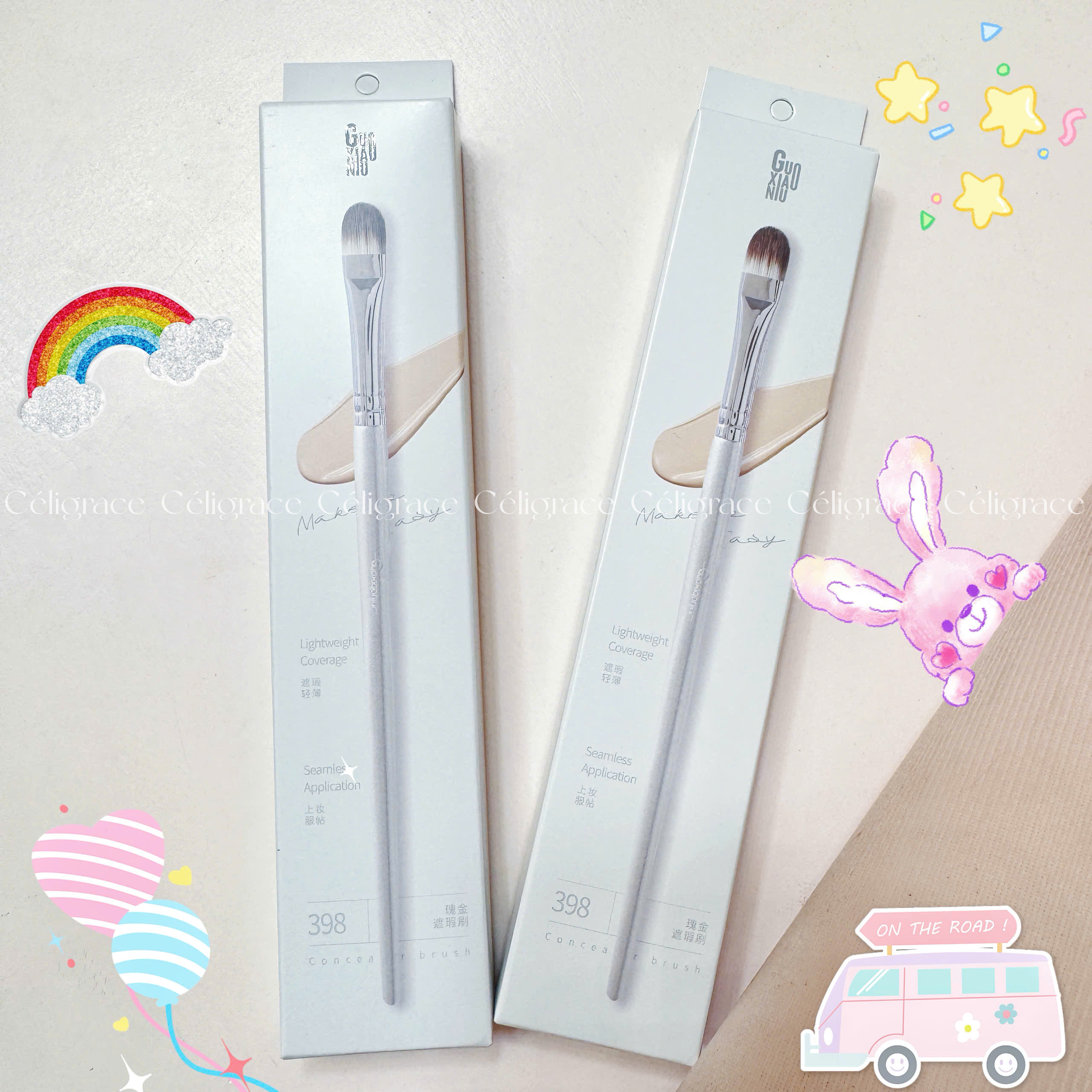 Cọ Che Khuyết Điểm GUOXIAONIU Rose Gold Concealer Brush #398
