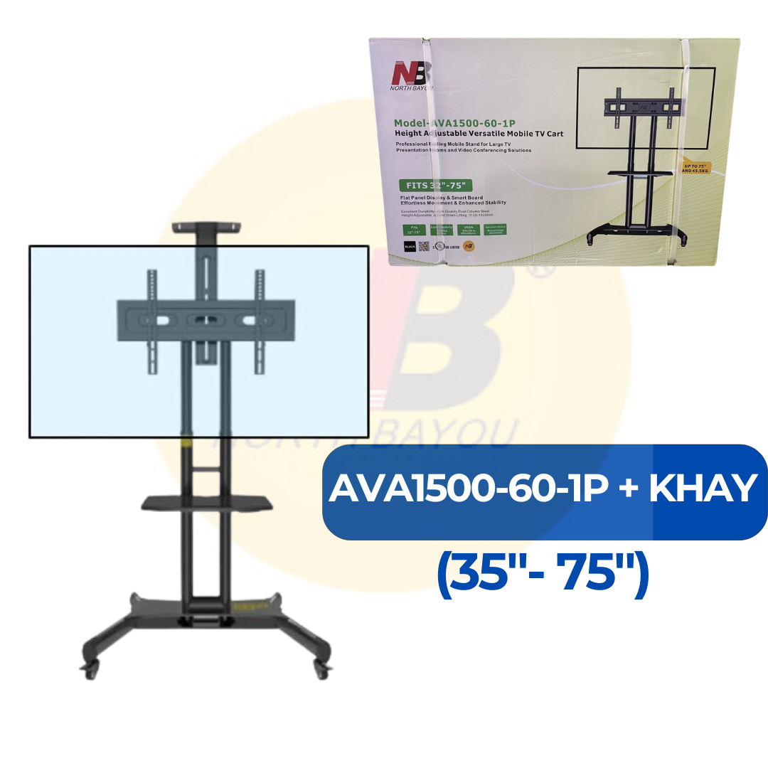 Khung treo tivi DI ĐỘNG North Bayou AVA1500 + KHAY RỜI Camera phía trên (32