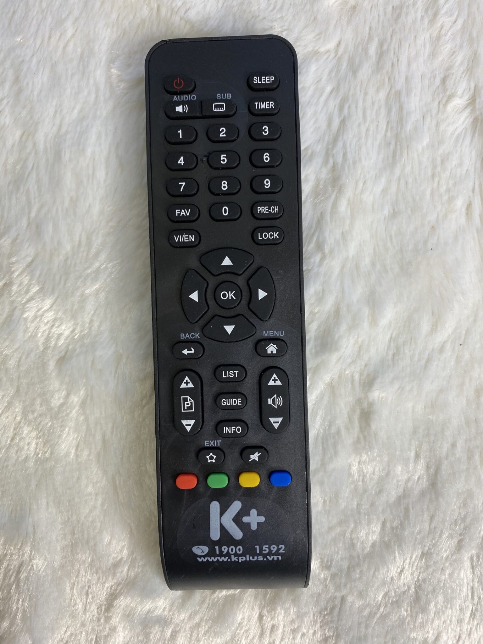 Remote Điều Khiển Đầu Thu K+HD TV266 | Có số tổng đài