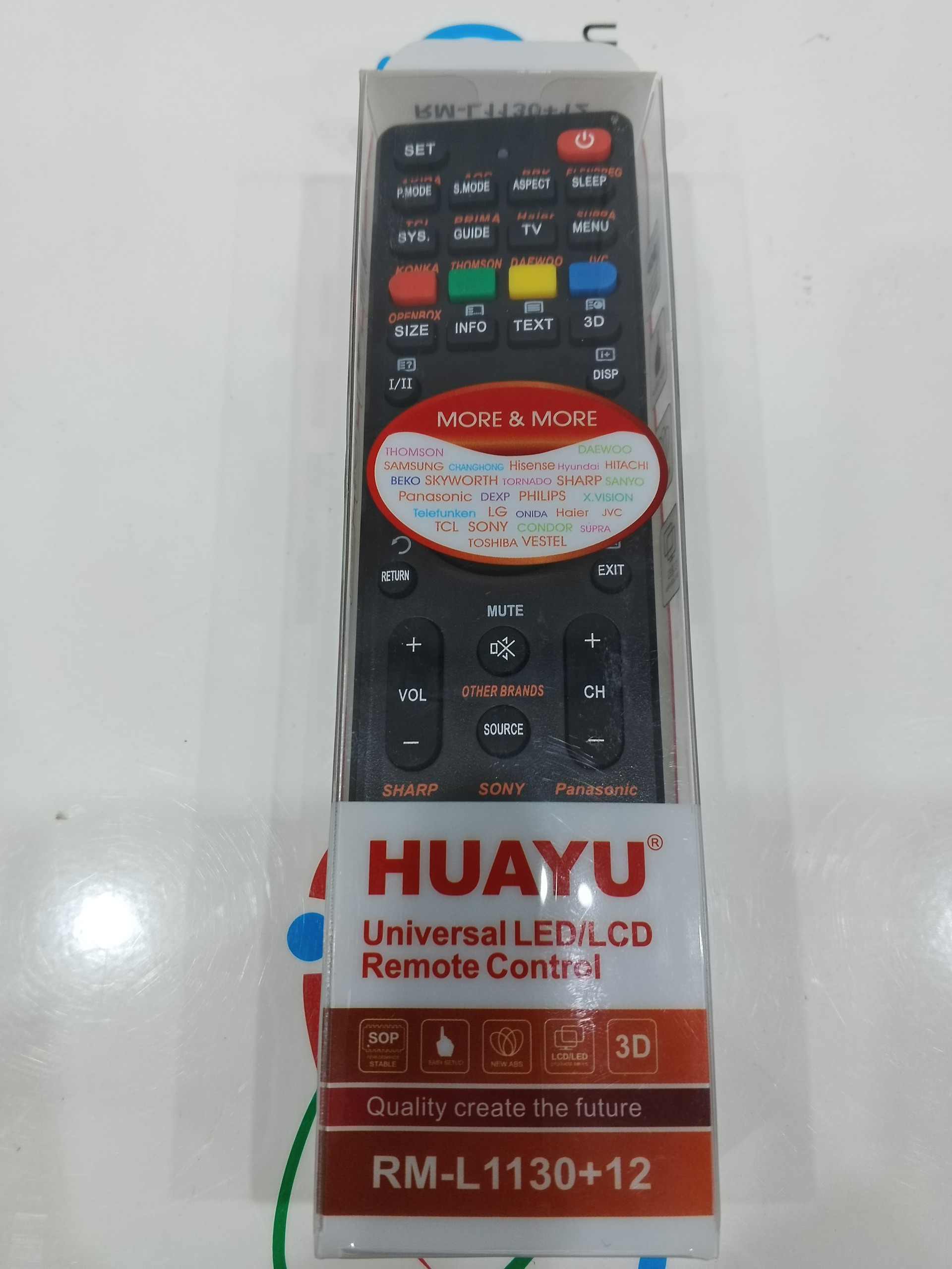 Remote tivi đa năng Huayu RM-L1130-X | Có giấy hướng dẫn kèm theo