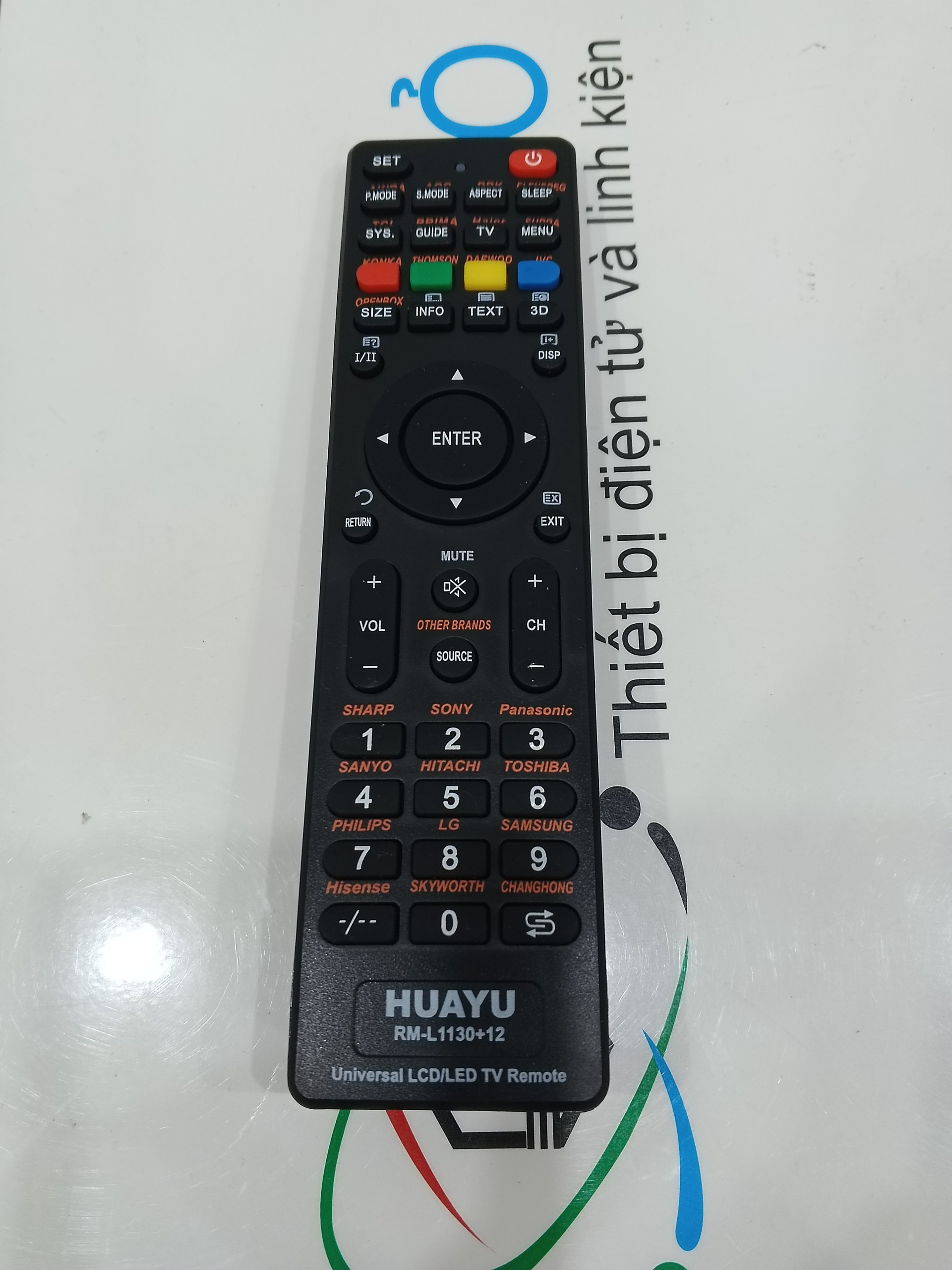 Remote tivi đa năng Huayu RM-L1130-X | Có giấy hướng dẫn kèm theo
