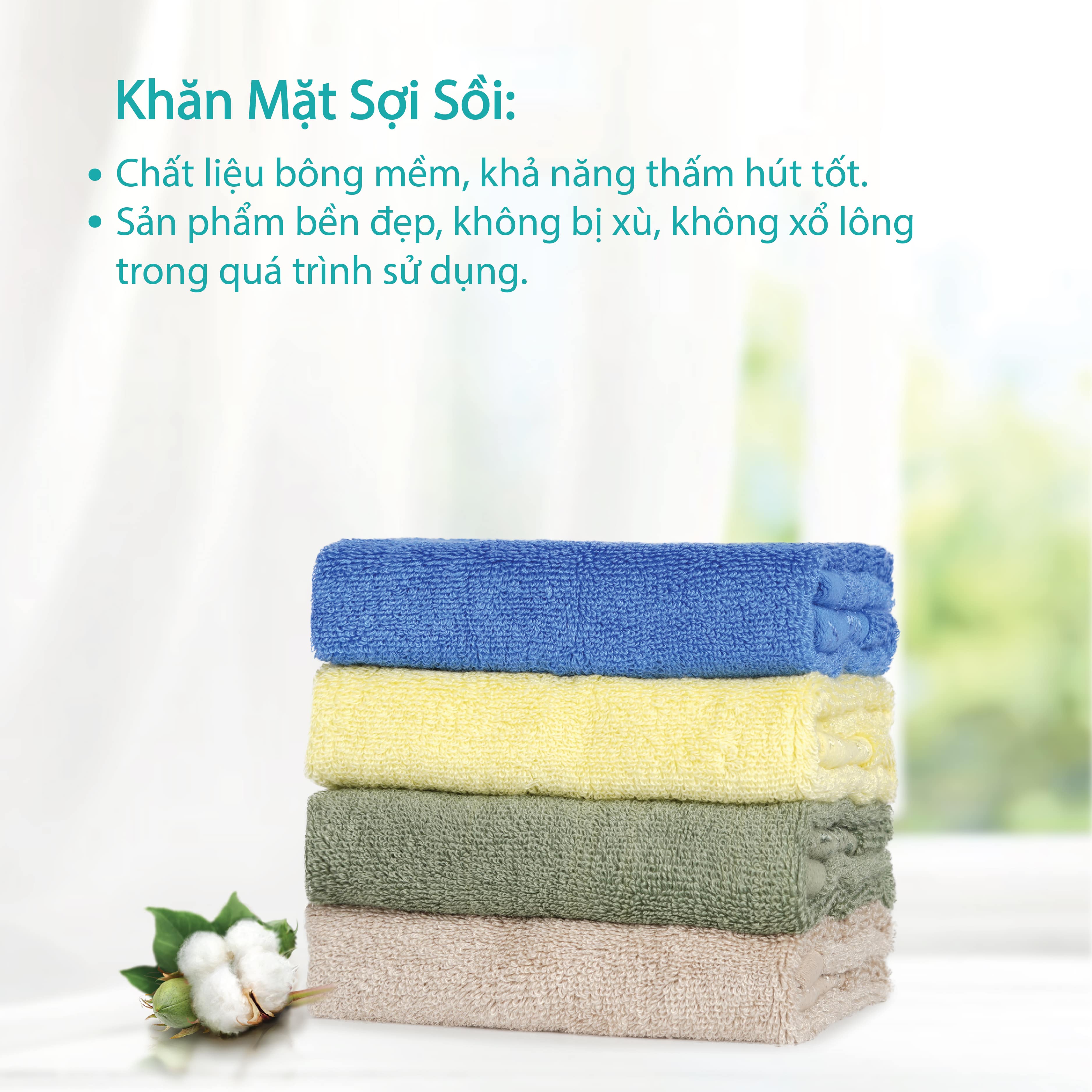 Khăn bông sợi sồi - Khẳng định phong cách sống 