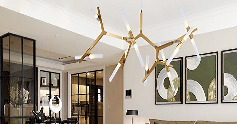 Lợi ích của đèn thả chùm trong trang trí phòng khách