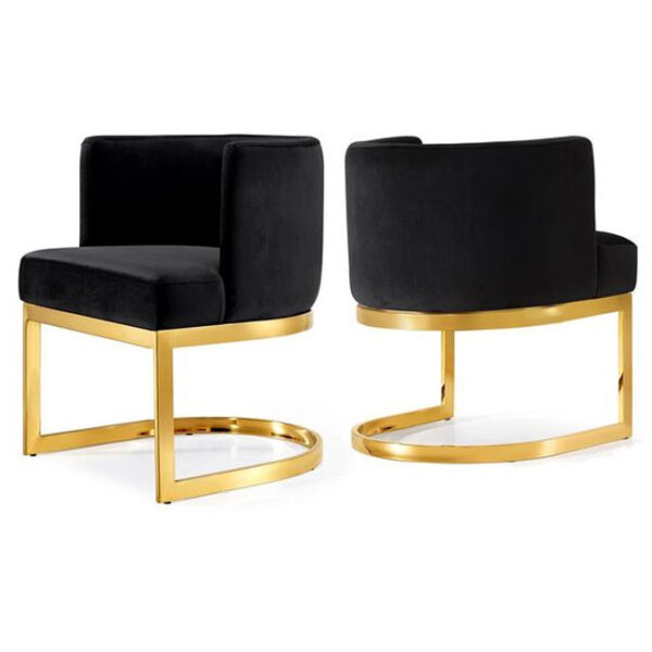 ghế bành nỉ inox mạ vàng