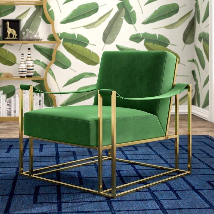 Ghế sofa bọc nỉ inox mạ vàng