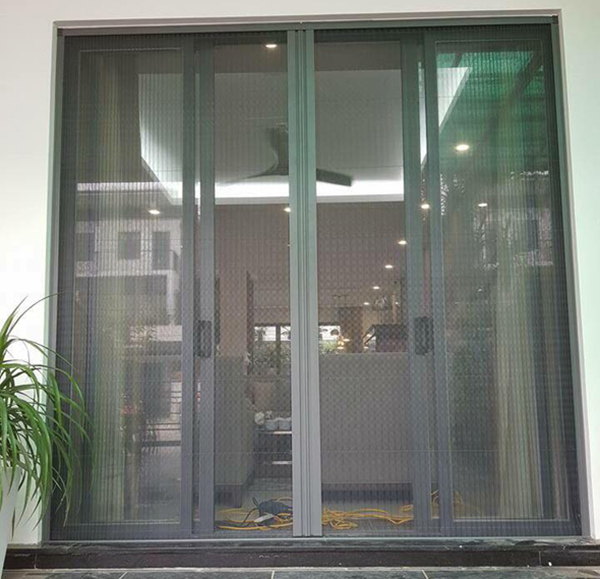 Cửa lưới chống muỗi mở dạng xếp