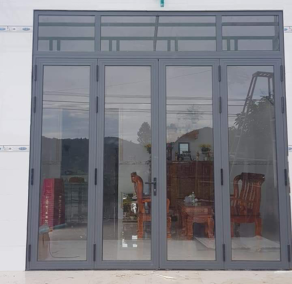 Tổng Hợp 30 Mẫu Cửa Nhôm Xingfa Đẹp Nhập Khẩu Màu Ghi Xám