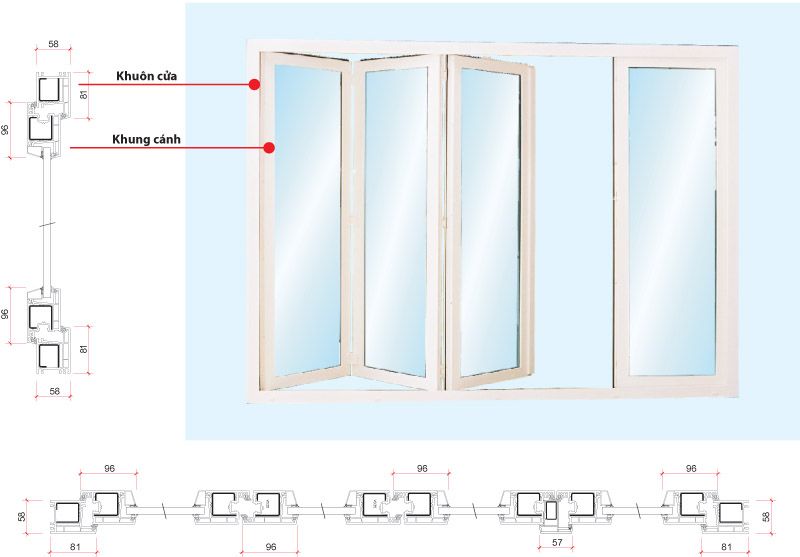 Cửa đi xếp trượt