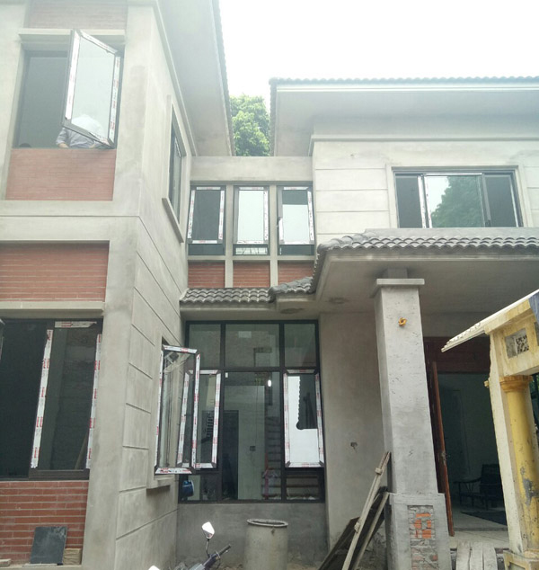 Làm cửa nhôm Xingfa tại Biệt thự, Hưng Yên