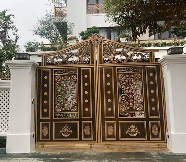 Tổng Hợp 45 Mẫu Cổng Nhôm Đúc 2 Cánh Đẹp Không Thể Bỏ Qua