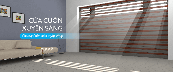 Sử dụng cửa cuốn xuyên sáng cho nhà đô thị