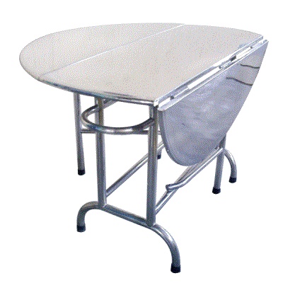 Bàn tròn xếp inox