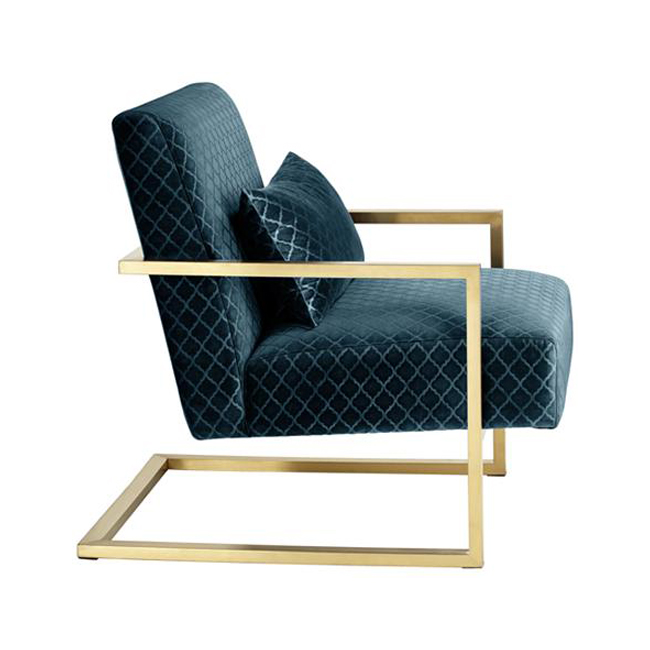 Ghế inox mạ vàng