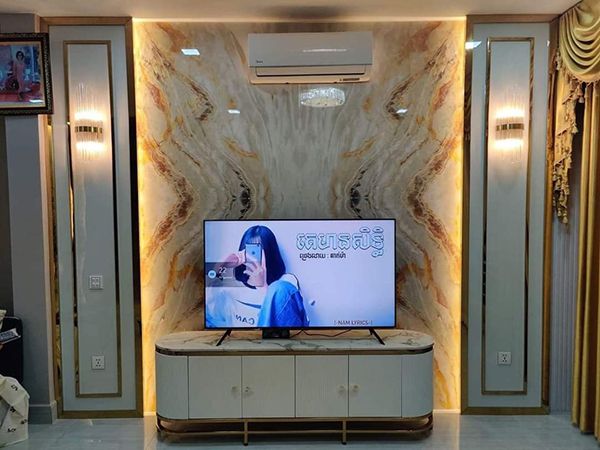 Top 40 Mẫu Vách Tivi Phòng Khách Ốp Nhựa Đẹp Vạn Người Mê