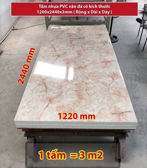 Tấm Ốp Nhựa PVC Vân Đá Cẩm Thạch