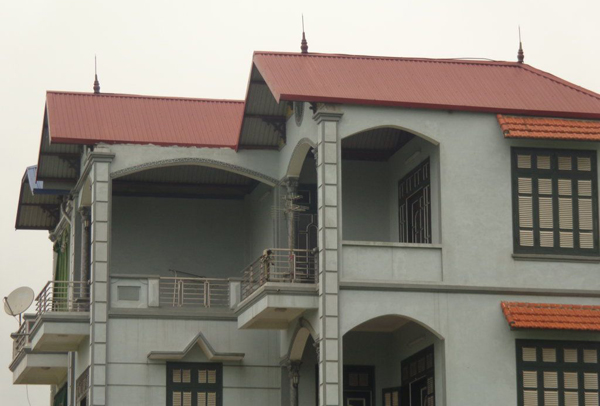 Mái tôn trong công trình xây dựng