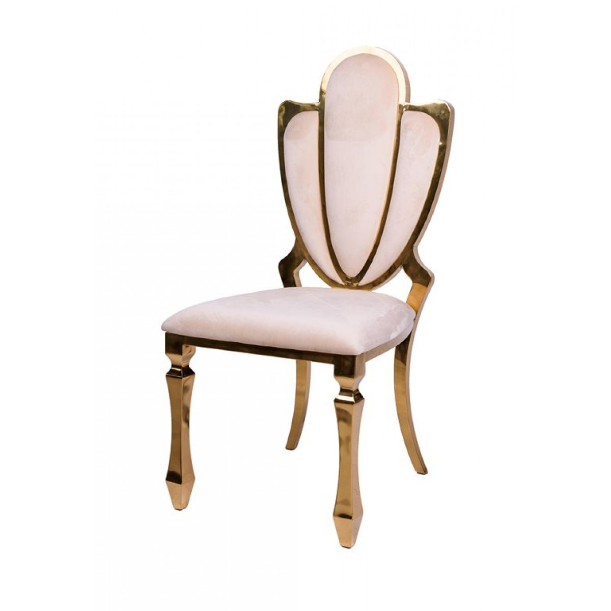 Ghế inox mạ vàng