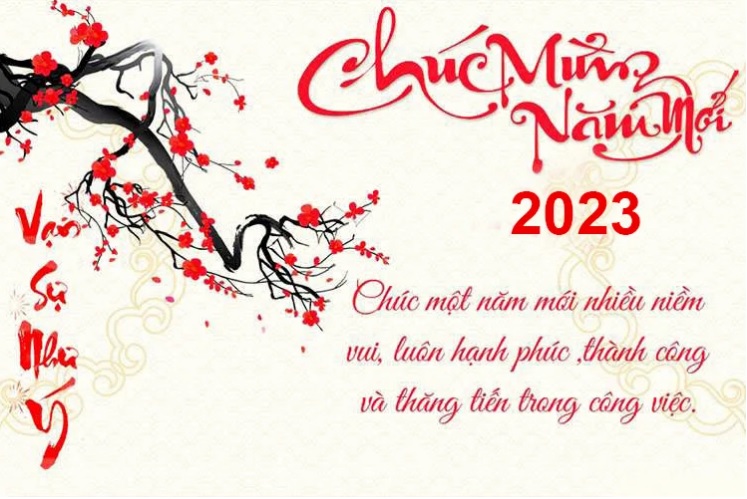 CHÚC MỪNG NĂM MỚI 2023