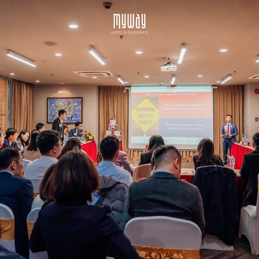 PHÒNG HỘI THẢO MY WAY HOTEL&RESIDENCE – KHÔNG GIAN CHUYÊN NGHIỆP CHO MỌI SỰ KIỆN DOANH NGHIỆP