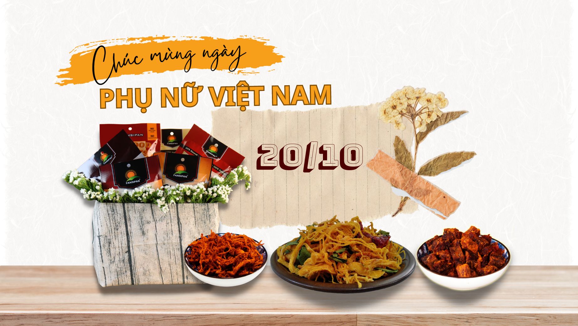 Thực phẩm Fansipan chào mừng ngày phụ nữ Việt Nam