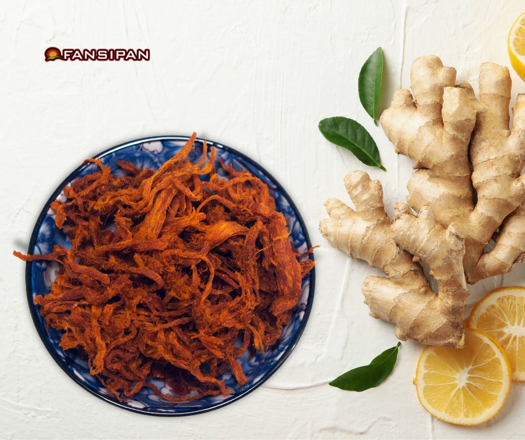 Gừng là gia vị không thể thiếu trong món thịt bò khô