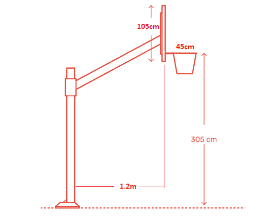 Cột bóng rổ cao bao nhiêu mét? Tiêu chuẩn và gợi ý lựa chọn