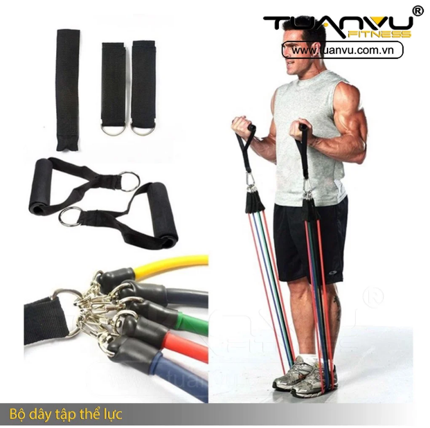 Bộ dây tập thể dục năng cao thể năng