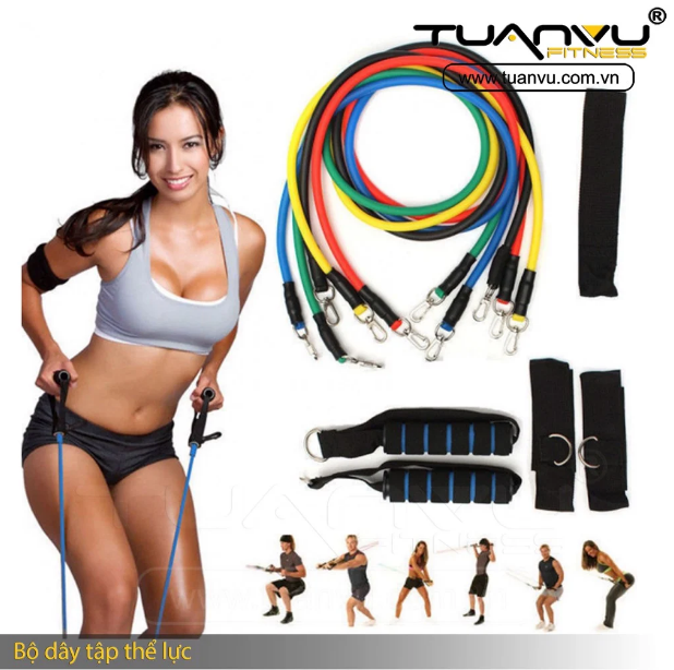 Bộ dây tập thể dục năng cao thể năng