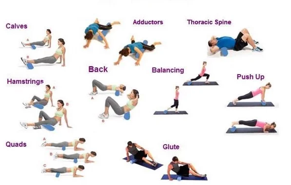 Con lăn massage tập yoga gai 45cm