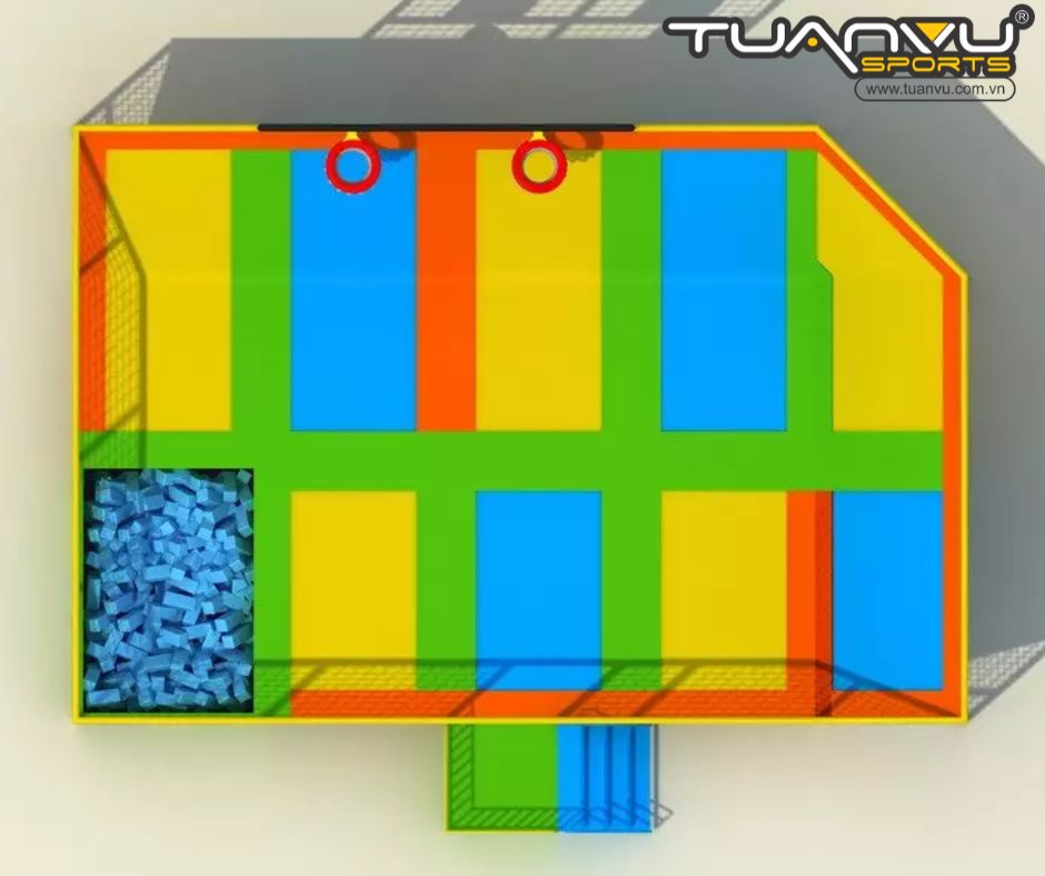 Công viên bạt nhún trong nhà KP-BC150427