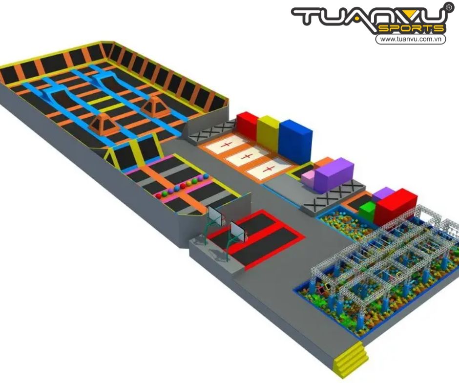 Công viên bạt nhún trong nhà KP-BC160824