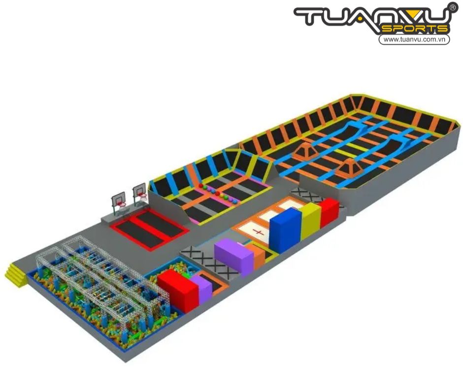 Công viên bạt nhún trong nhà KP-BC160824