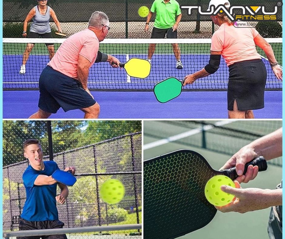 Dụng cụ tự tập luyện phản xạ bóng Pickleball