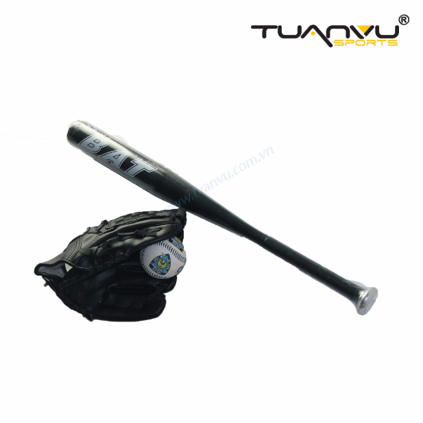 Gậy bóng chày kèm găng và bóng
