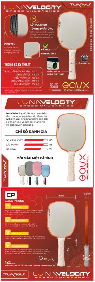 Vợt Pickleball Luna Velocity