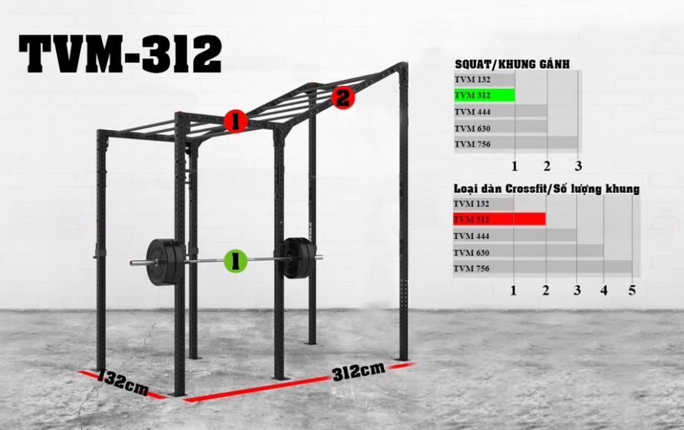 Giàn crossfit TVM - 312